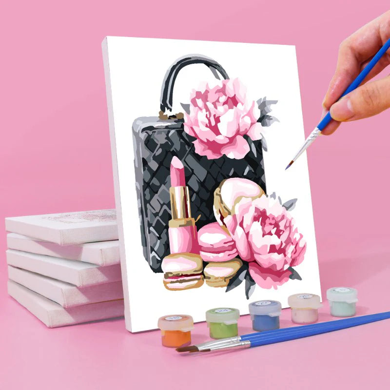 קיט מיני – מארז 6 ציורי אופנה בורוד