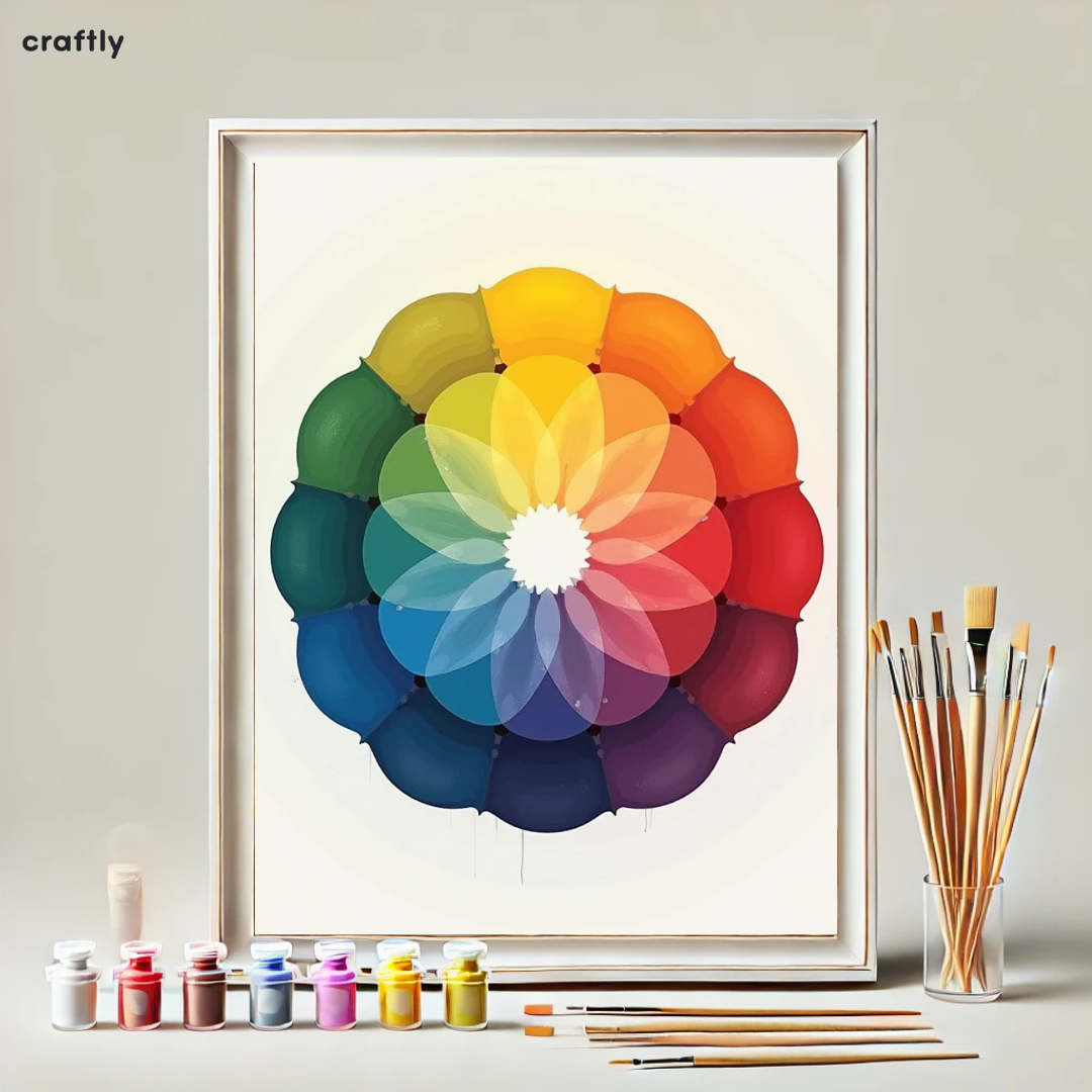 צביעה לפי מספרים - ציור פרח קשת