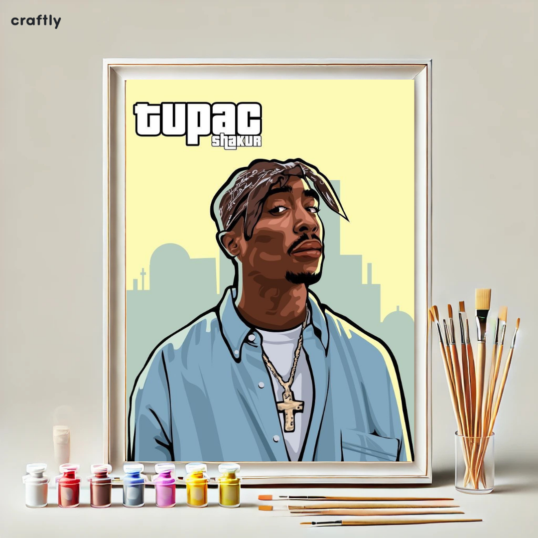 צביעה לפי מספרים - ציור טופאק