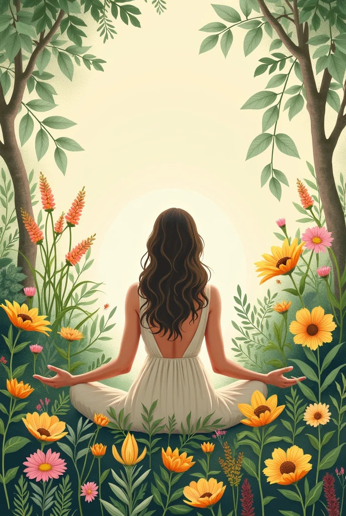 צביעה לפי מספרים - ציור מדיטציה בטבע הפורח