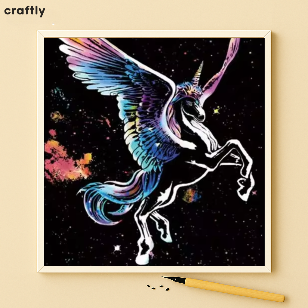 דפי גירוד קסם – חד קרן קסום