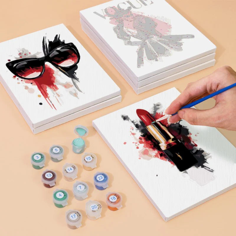 קיט מיני – מארז 6 ציורי אופנה בסטייל ווג