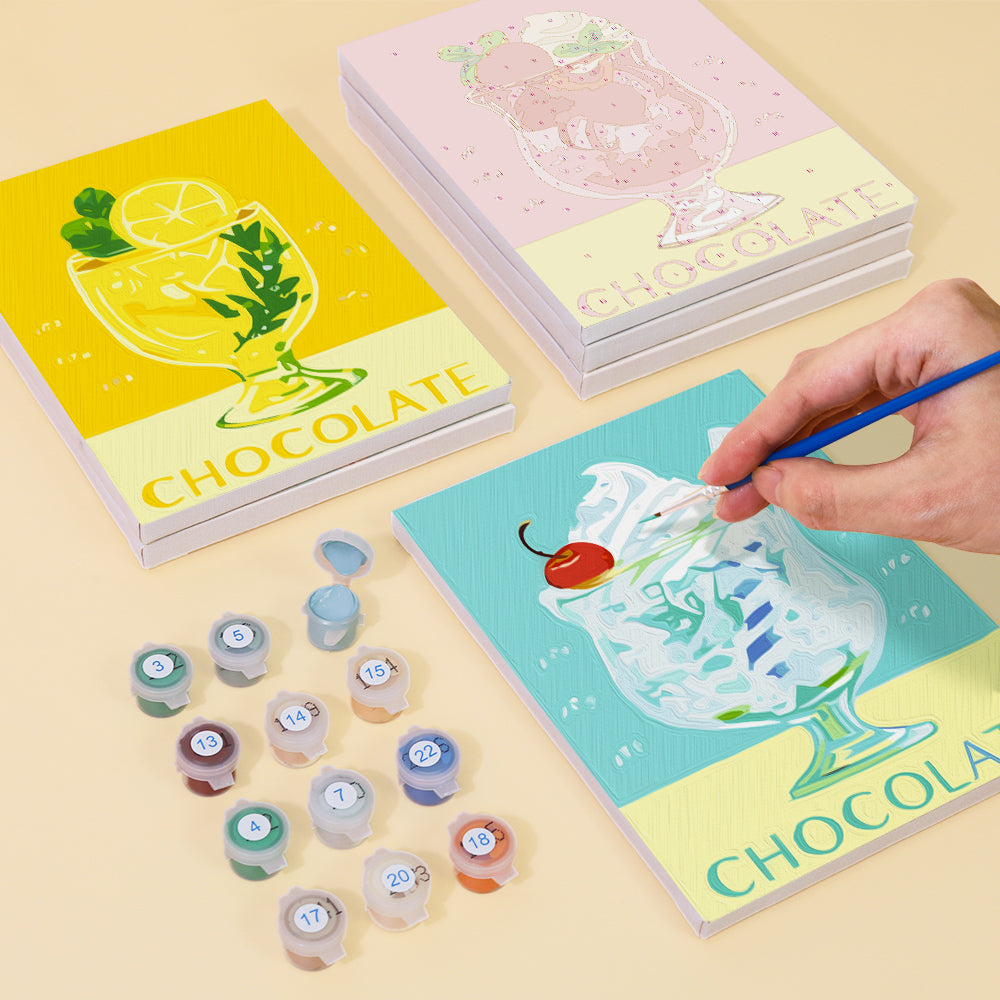 קיט מיני – מארז 6 ציורי קינוחים ושתייה מתוקה