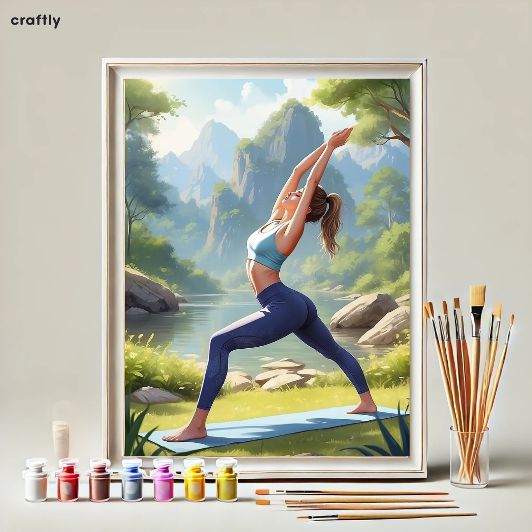 צביעה לפי מספרים – ציור יוגה בטבע הפראי