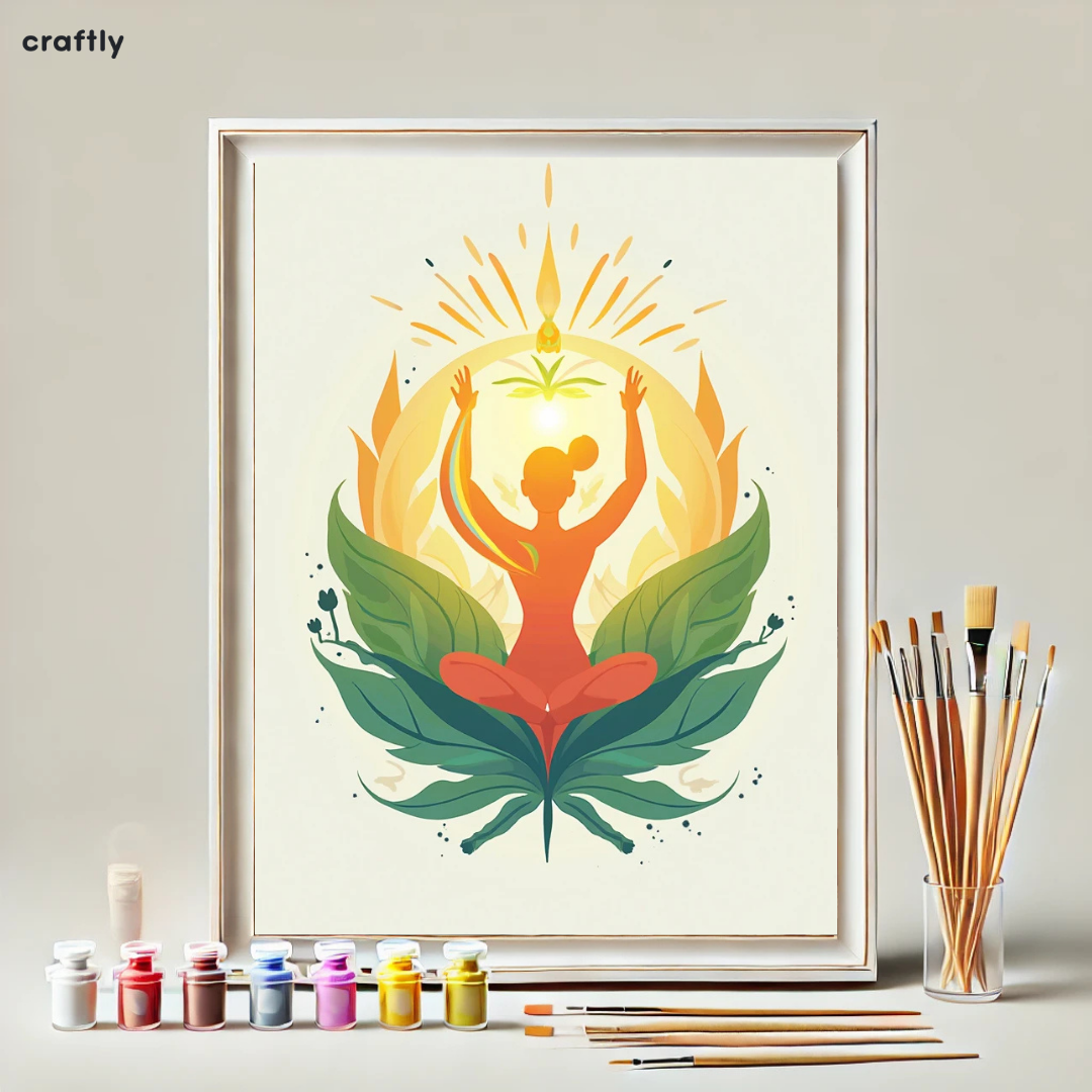 צביעה לפי מספרים - ציור אנרגיית השמש