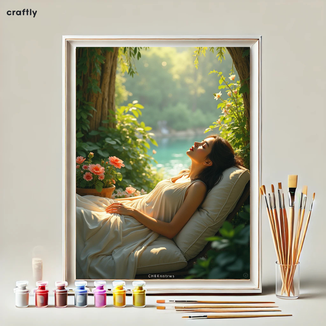 צביעה לפי מספרים - ציור נשימה בטבע