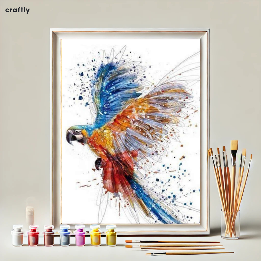 צביעה לפי מספרים - ציפור החופש