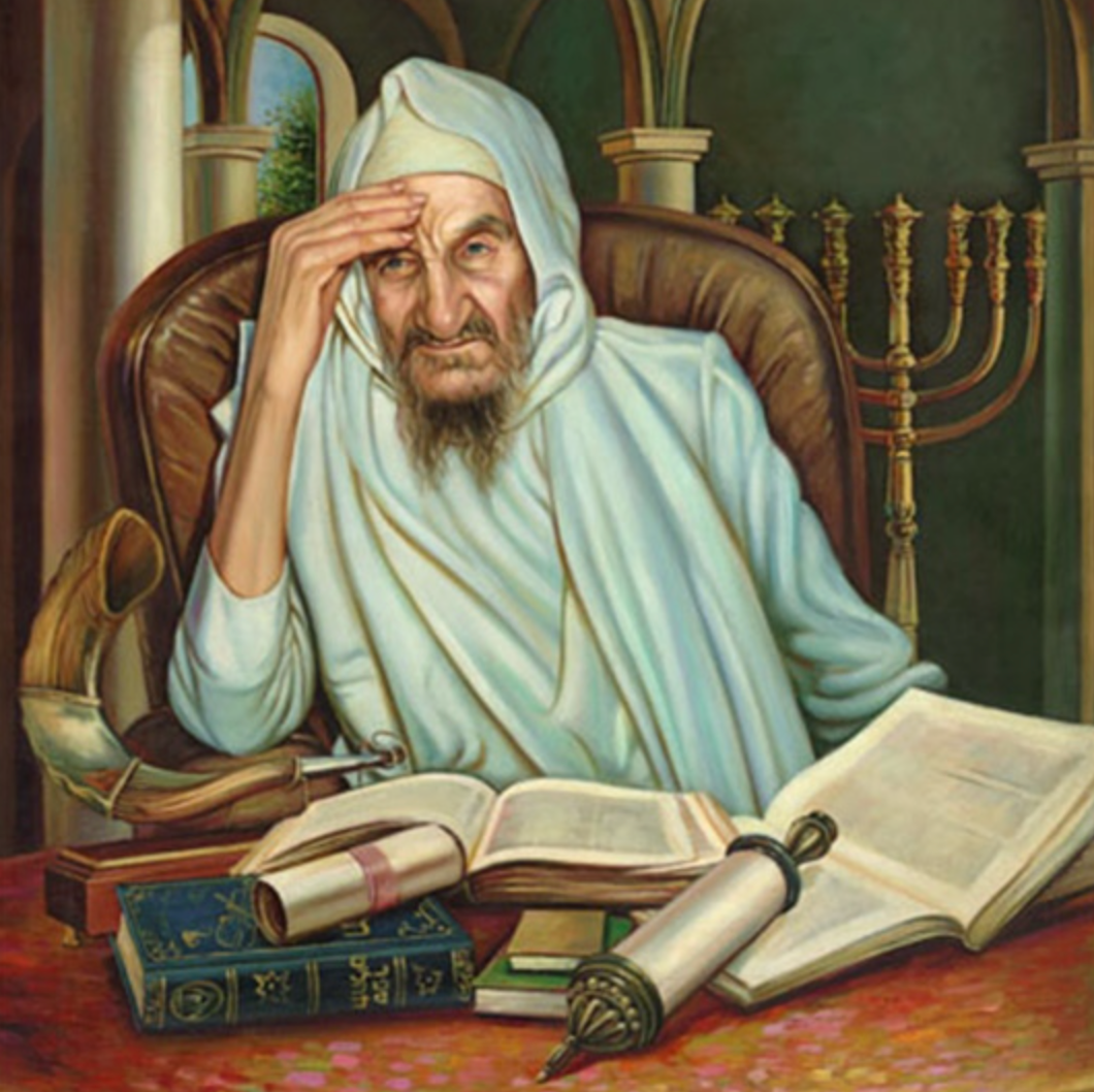 צביעה לפי מספרים - הבבא סאלי לומד תורה