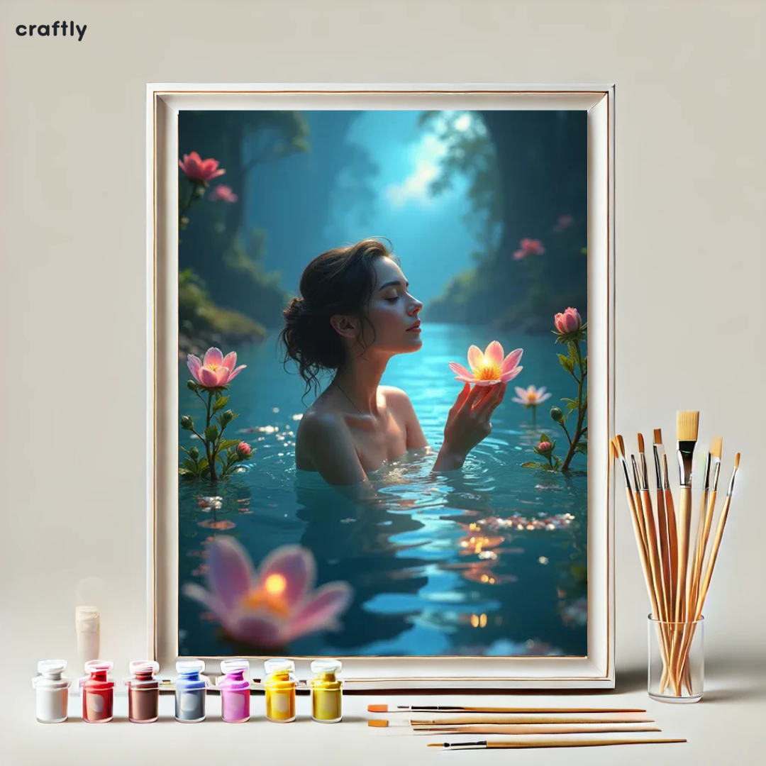 צביעה לפי מספרים - ציור אור הלילה