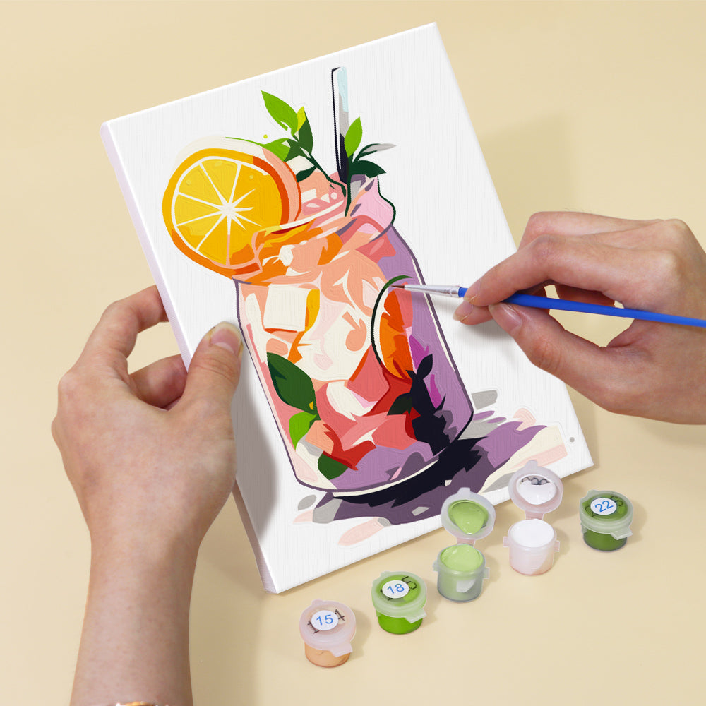 קיט מיני – מארז 6 ציורי משקאות צבעוניים