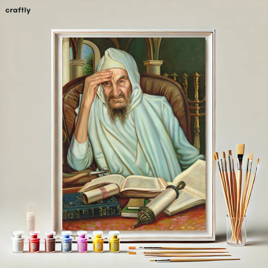 צביעה לפי מספרים - הבבא סאלי לומד תורה