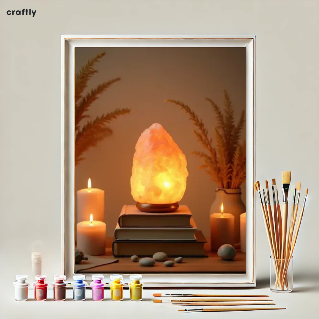 צביעה לפי מספרים – ציור מנורת מלח