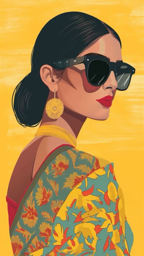 צביעה לפי מספרים - ציור אישה בסגנון רטרו