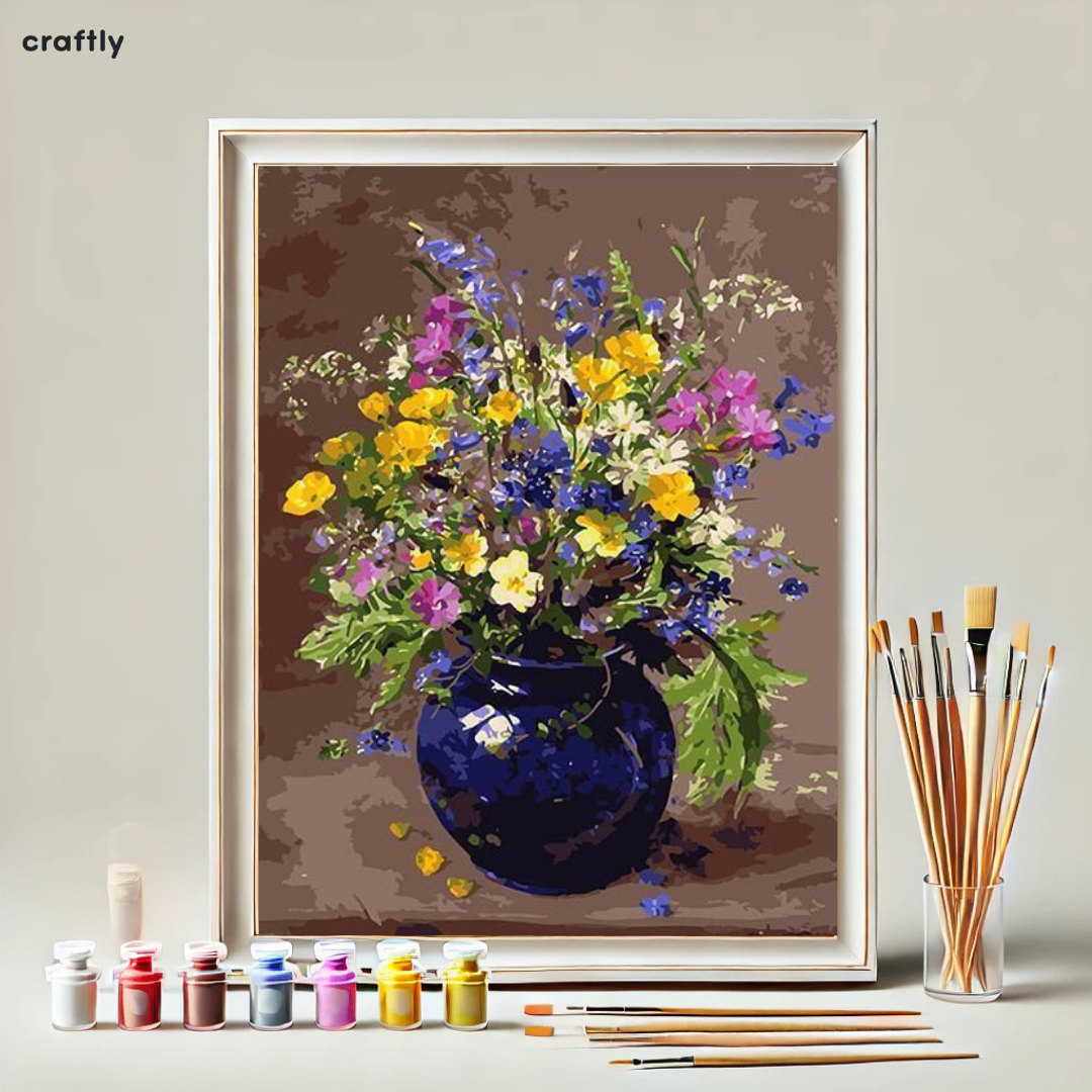 צביעה לפי מספרים - פריחת האביב