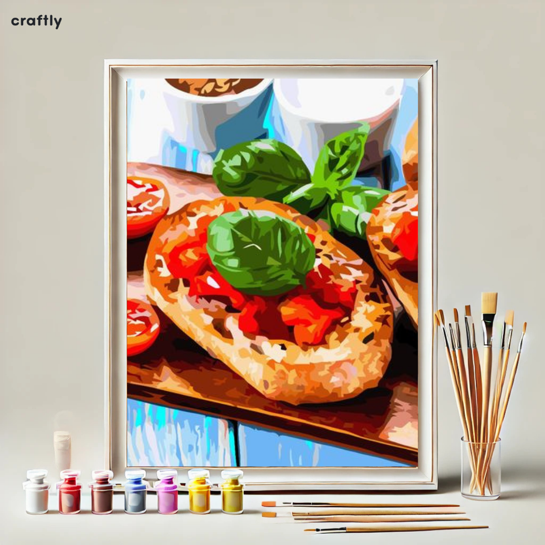 צביעה לפי מספרים - ברוסקטה איטלקית