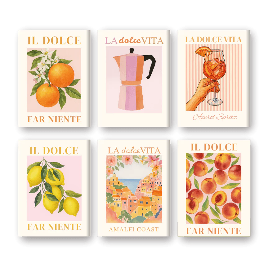 קיט מיני – מארז 6 ציורי דולצ'ה ויטה איטלקית