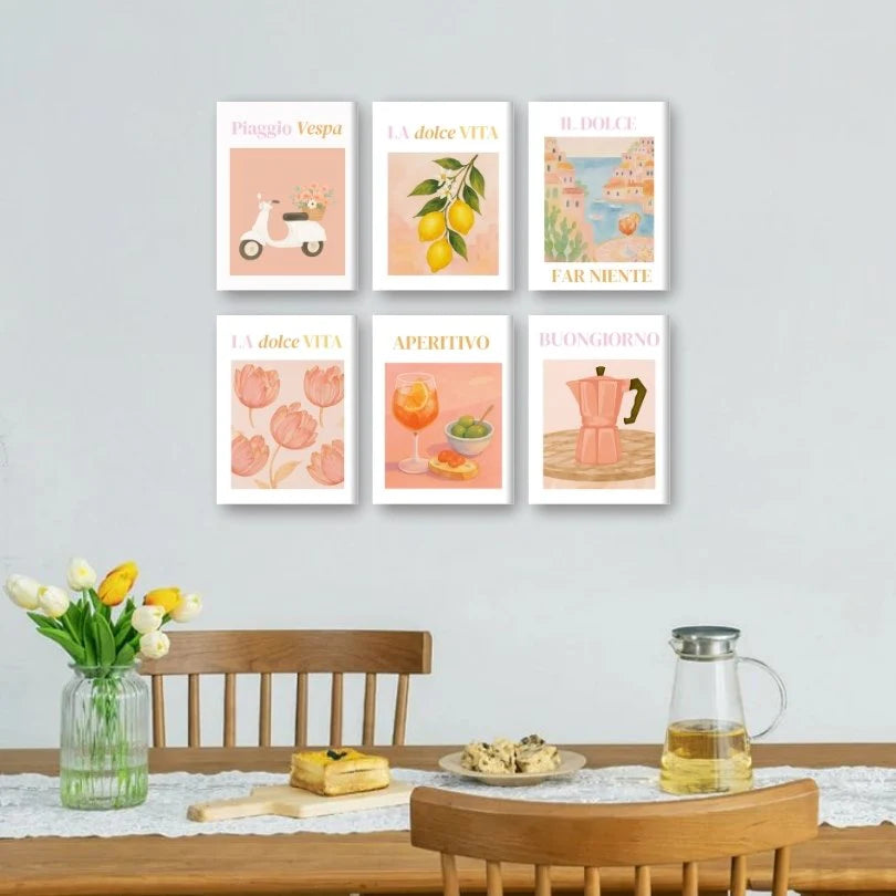 קיט מיני – מארז 6 ציורי אווירה איטלקית