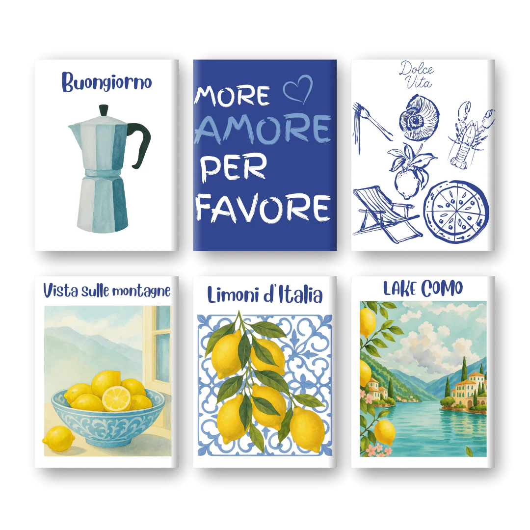 קיט מיני – מארז 6 ציורי קיץ באיטליה