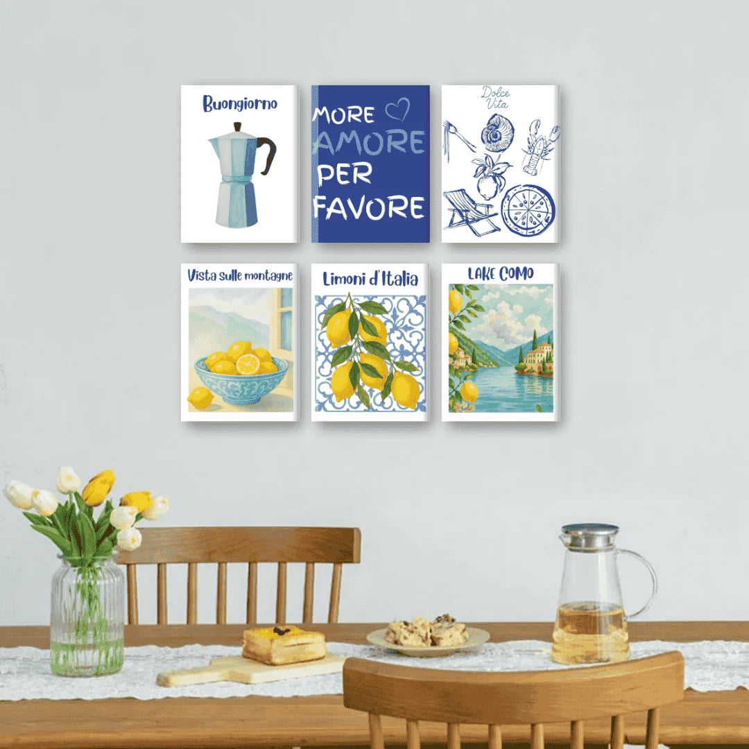 קיט מיני – מארז 6 ציורי קיץ באיטליה