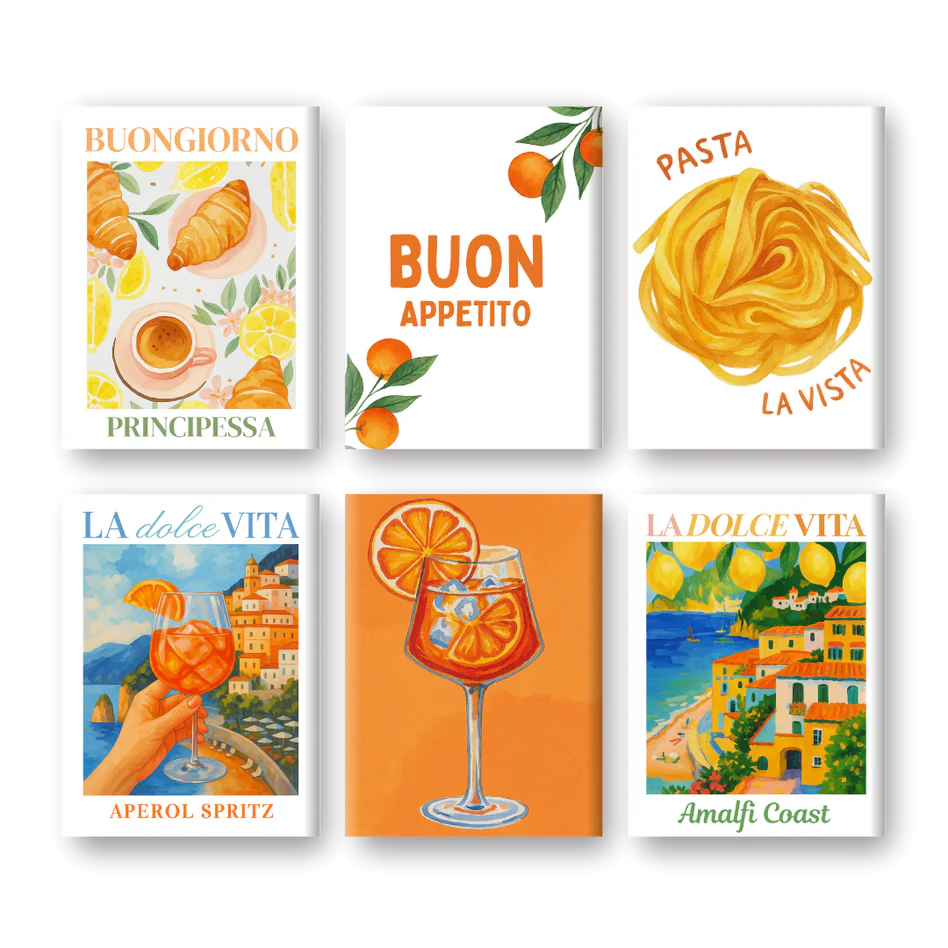 קיט מיני – מארז 6 ציורי בון אפטיטו איטלקי