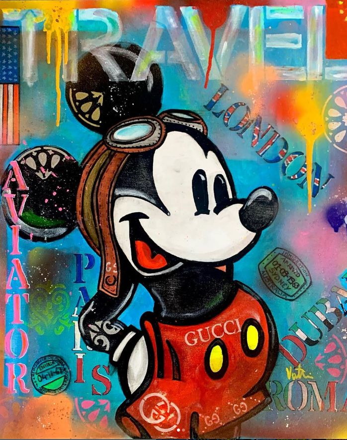 צביעה לפי מספרים - ציור מיקי מאוס פופ ארט
