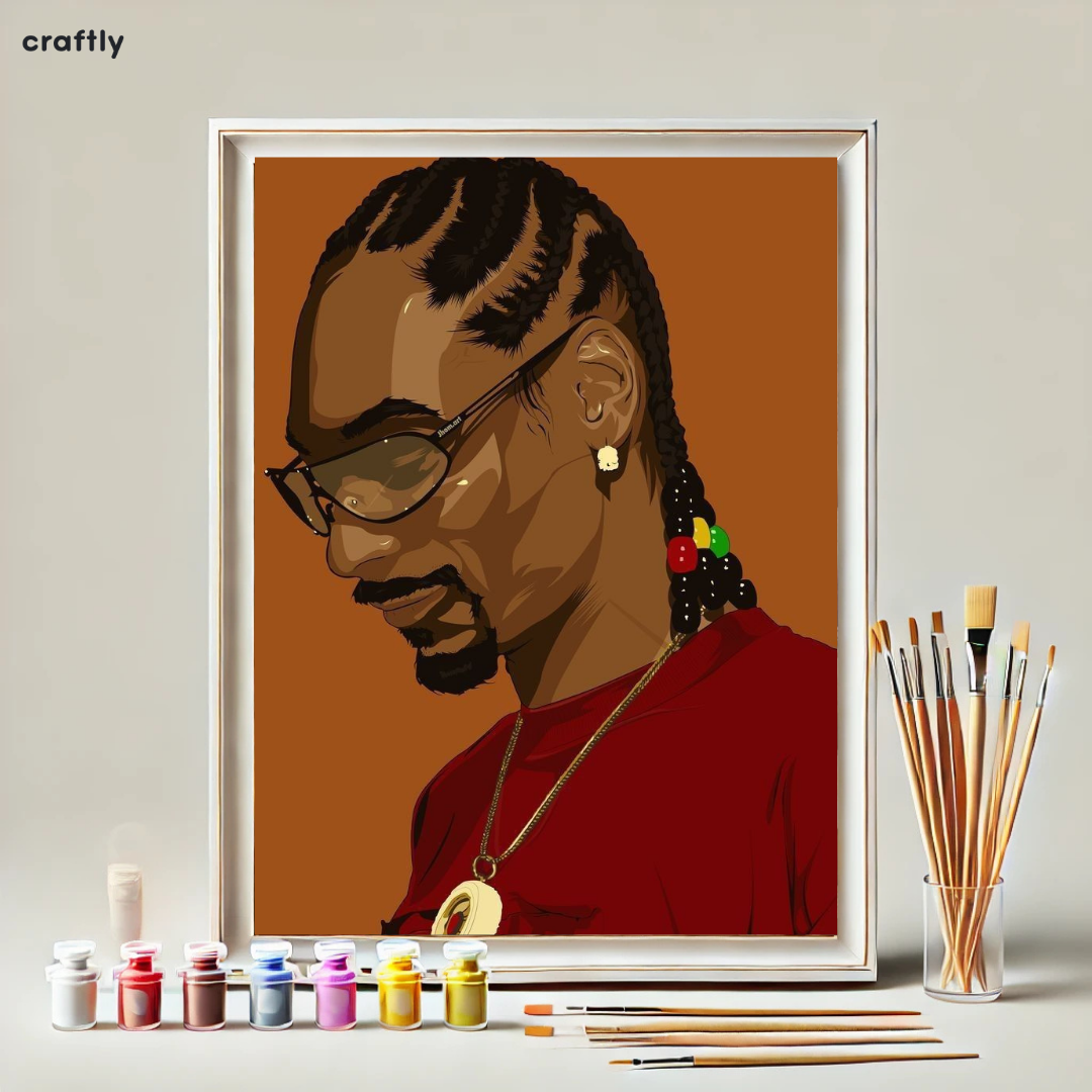 צביעה לפי מספרים - ציור סנופ דוג