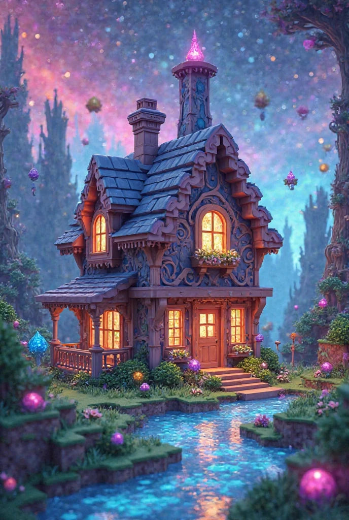 ציור יהלומים - בקתת פיות