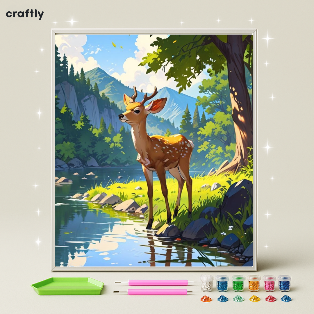 ציור יהלומים - אייל בטבע