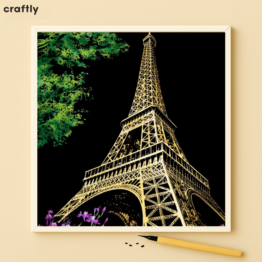 דפי גירוד קסם – מגדל אייפל