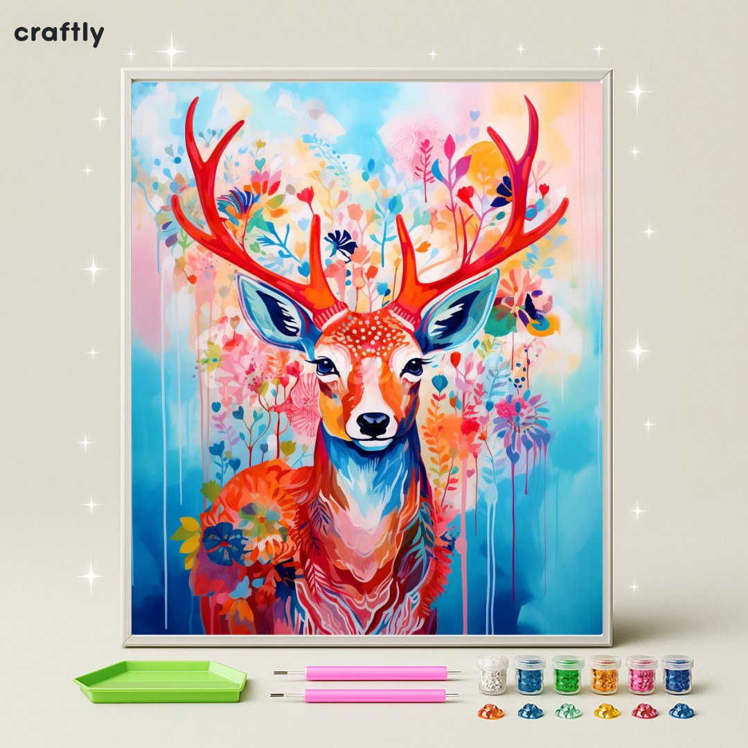 ציור יהלומים - אייל פרחוני צבעוני