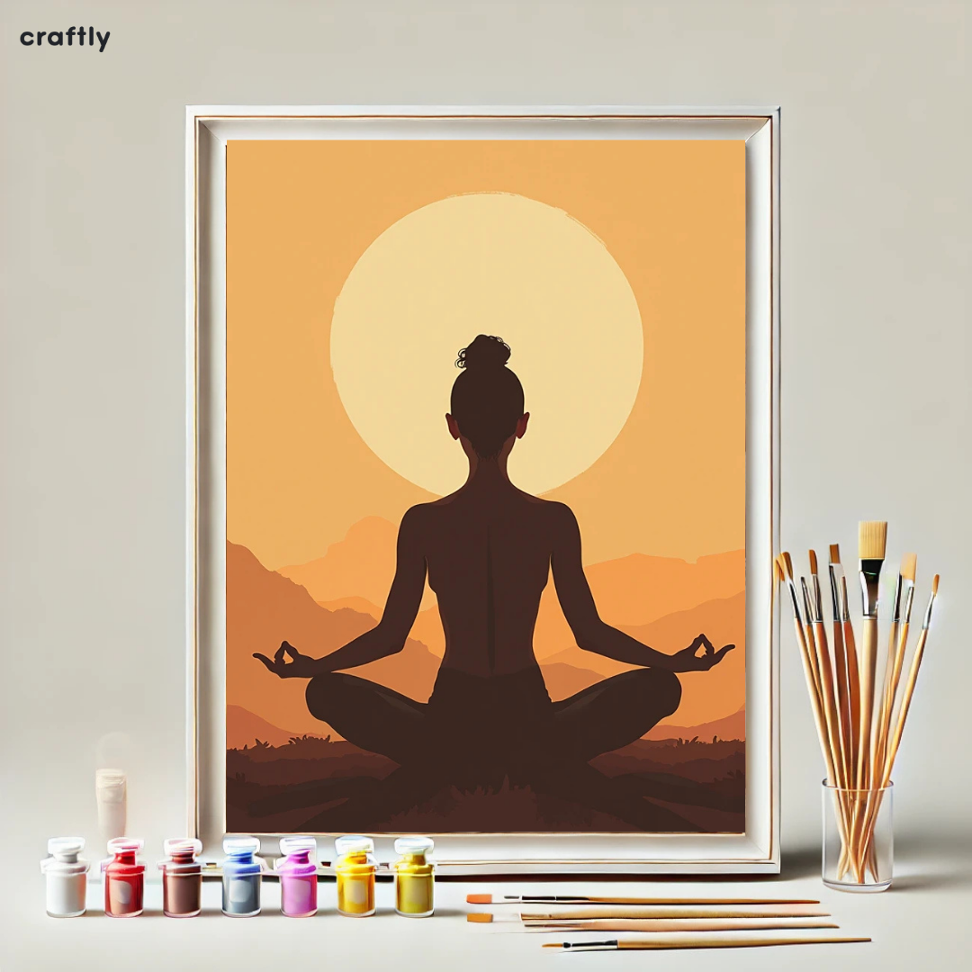 צביעה לפי מספרים – שמש פנימית