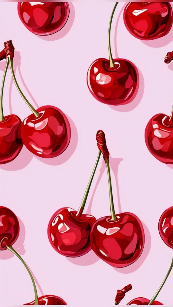 צביעה לפי מספרים - ציור דובדבנים אדומים