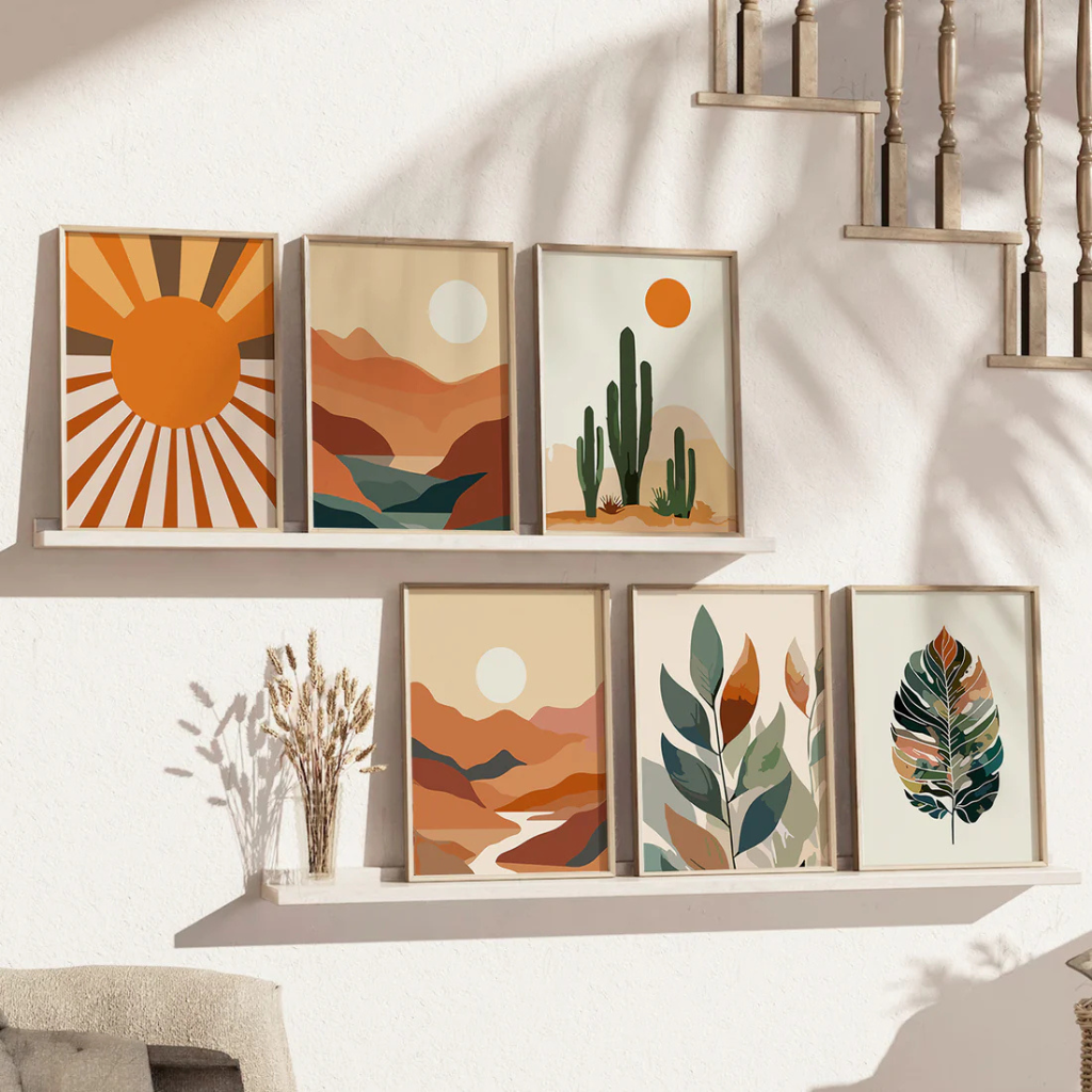 קיט מיני – מארז 6 ציורים נופי מדבר ובוטניקה