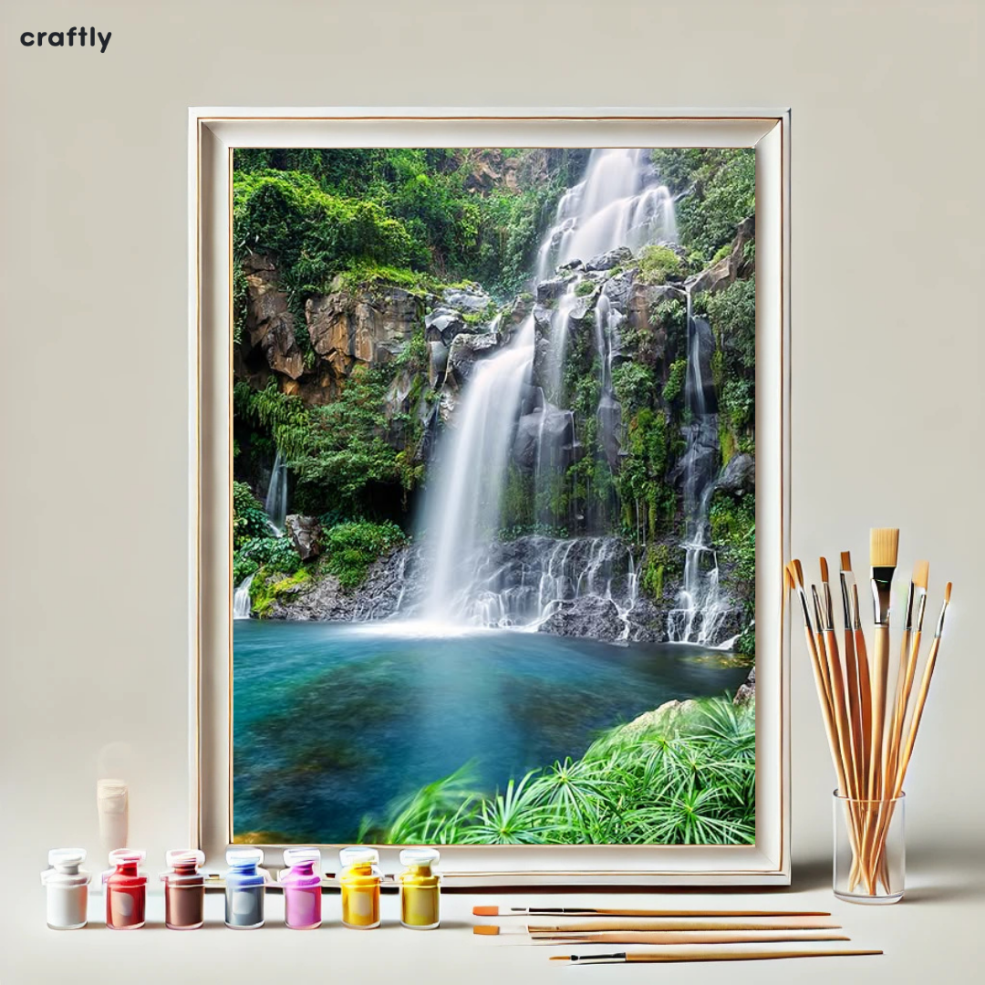 צביעה לפי מספרים - מפלי גן העדן