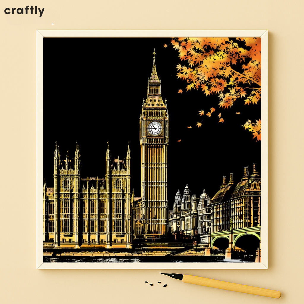 דפי גירוד קסם – ביג בן בלונדון