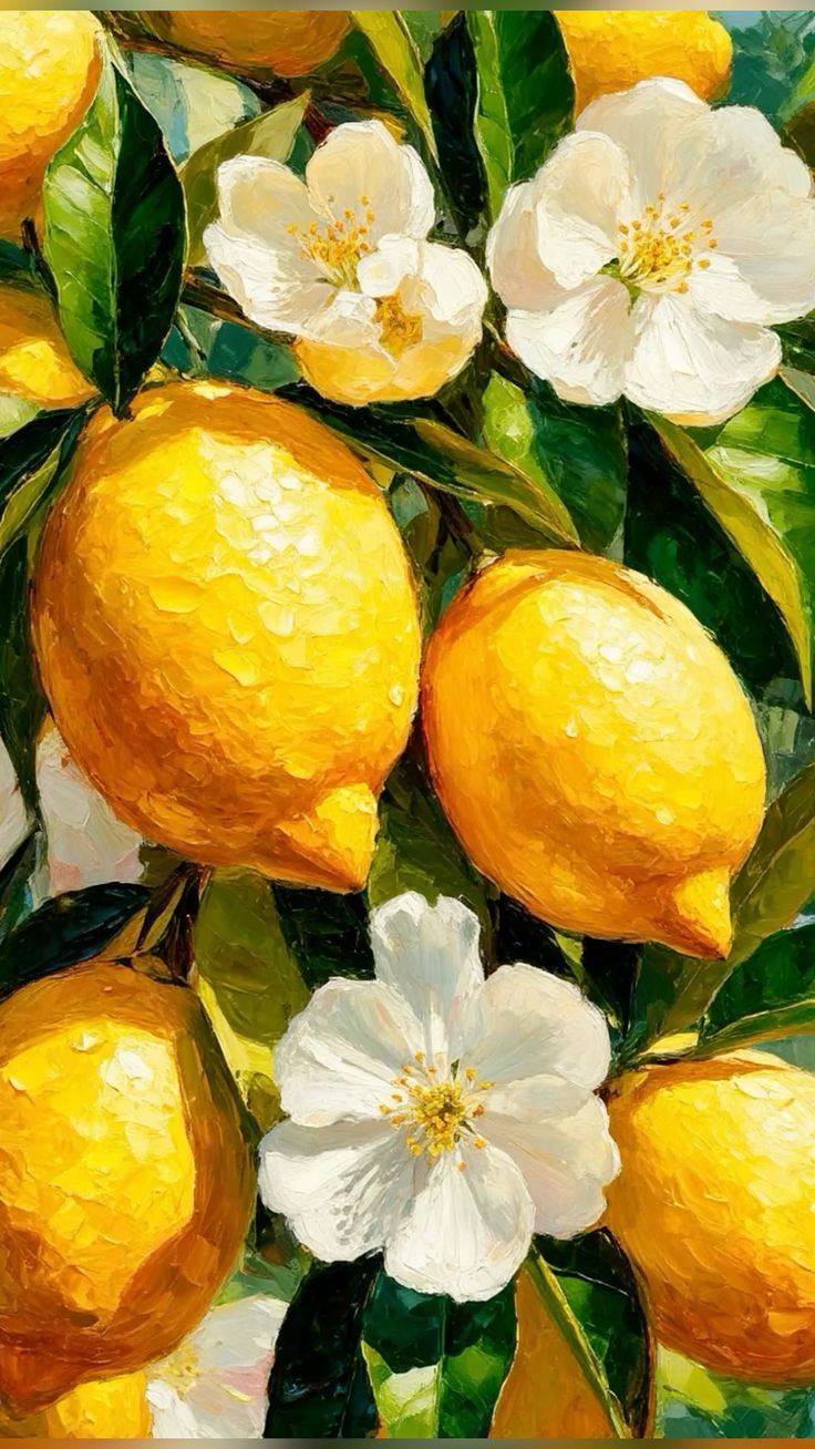 צביעה לפי מספרים - ציור לימונים ריאליסטיים