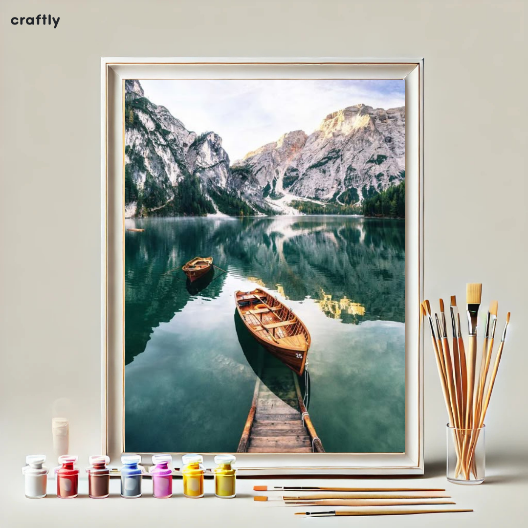 צביעה לפי מספרים - שלווה על פני המים