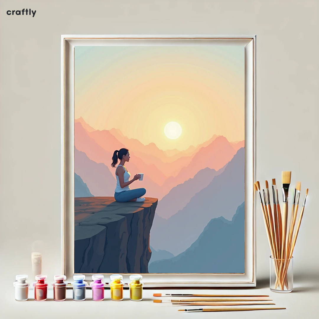 צביעה לפי מספרים – קפה על ההר