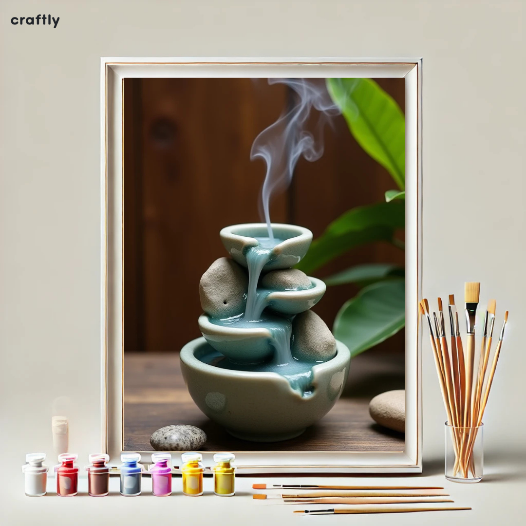 צביעה לפי מספרים – ציור מפל קטורת