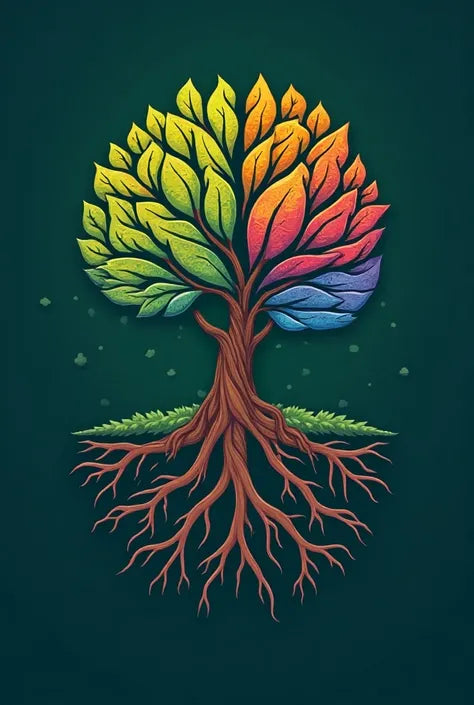 צביעה לפי מספרים - ציור עץ הקשת