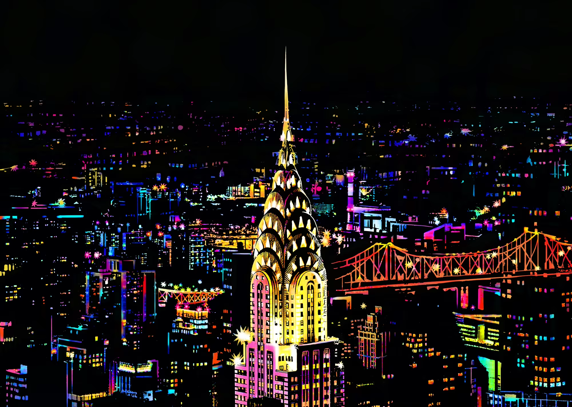 דפי גירוד קסם – ניו יורק בלילה