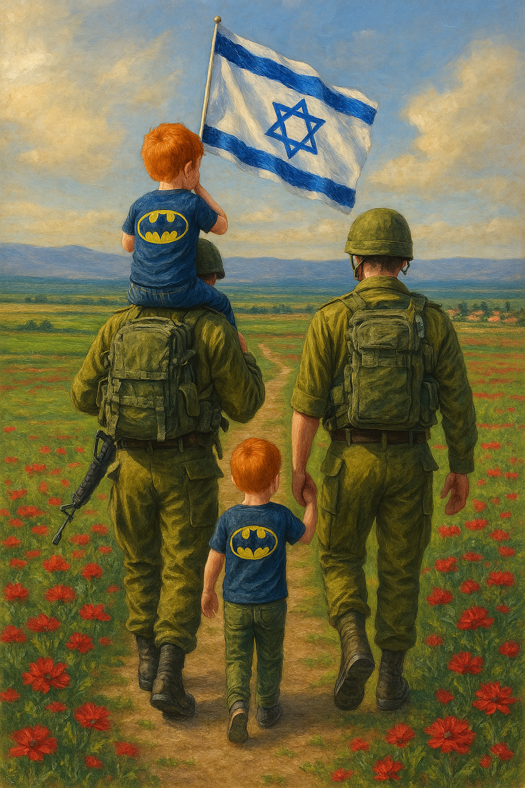 גיבורים קטנים וגדולים - צביעה מרגשת לזכר הנופלים בחרבות ברזל