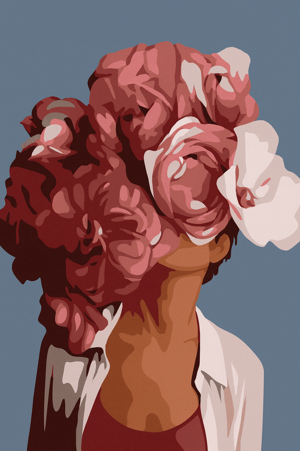 קיט מיני – מארז 6 ציורים נשים עם כתרים פרחוניים