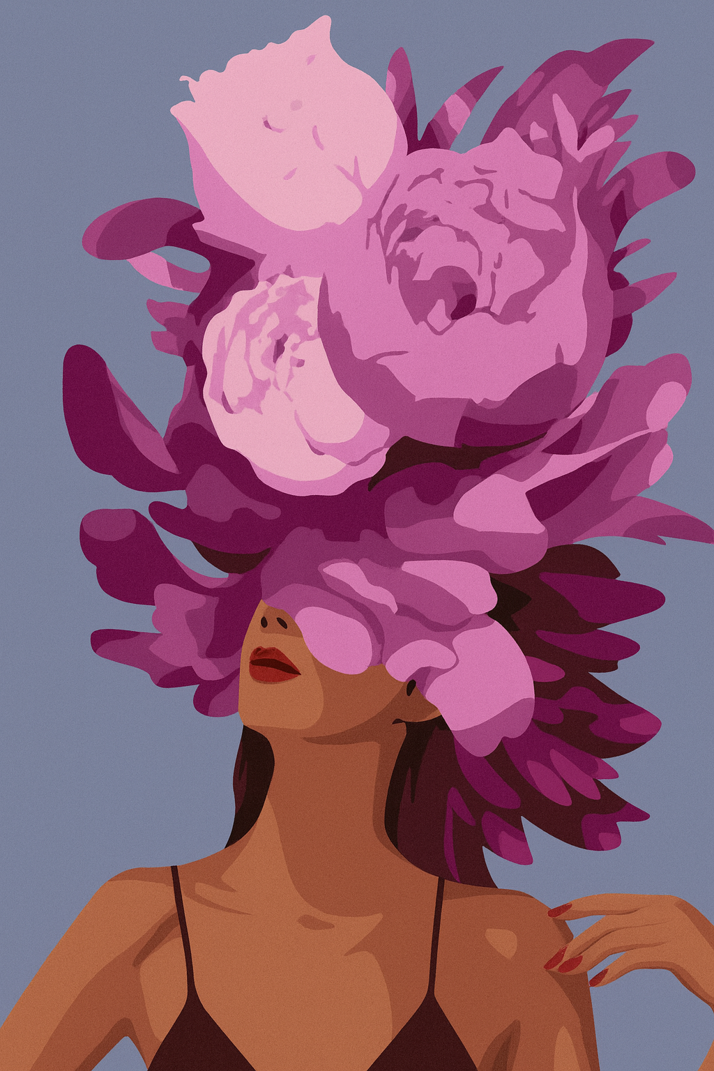 קיט מיני – מארז 6 ציורים נשים עם כתרים פרחוניים