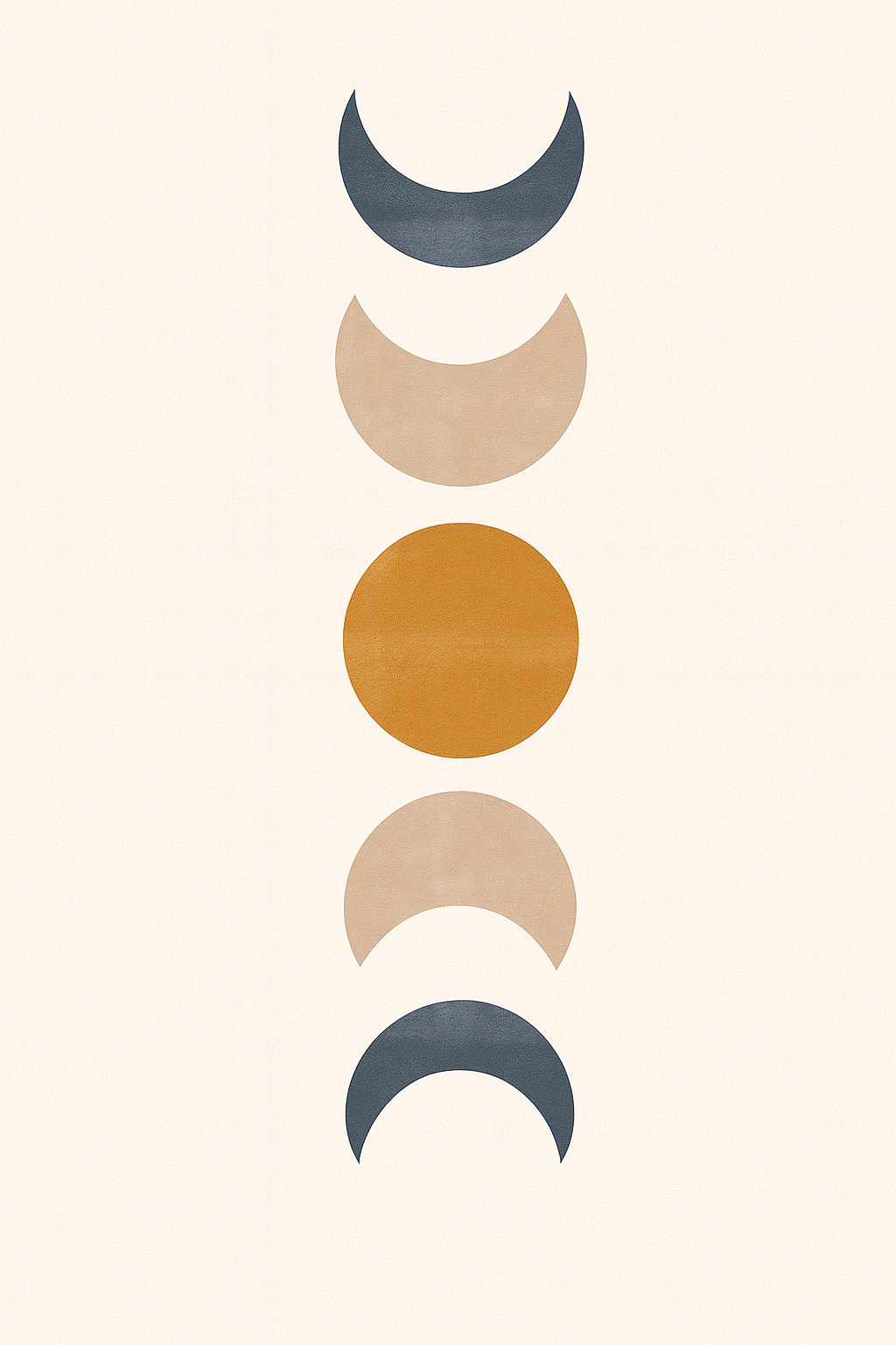 קיט מיני – מארז 6 ציורים אמנות בוהו אבסטרקטית