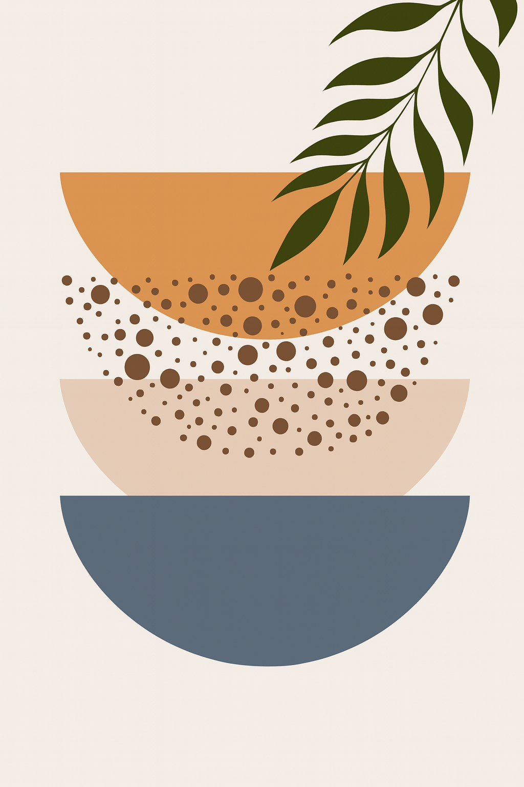 קיט מיני – מארז 6 ציורים אמנות בוהו אבסטרקטית