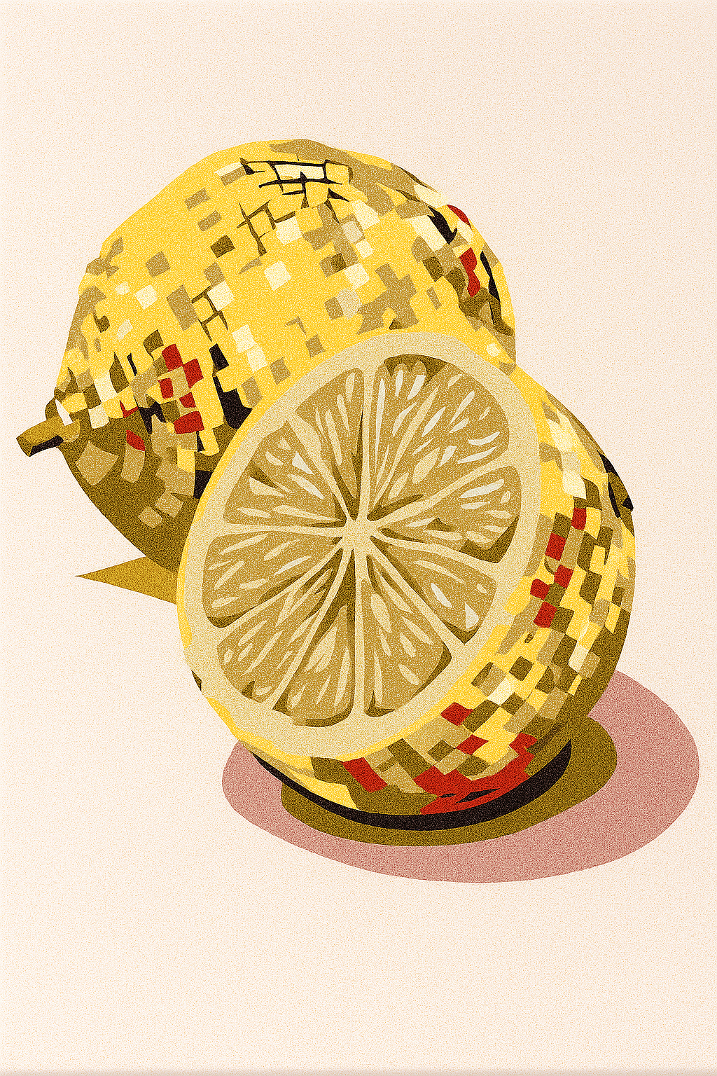 קיט מיני – מארז 6 ציורים פירות דיסקו צבעוניים