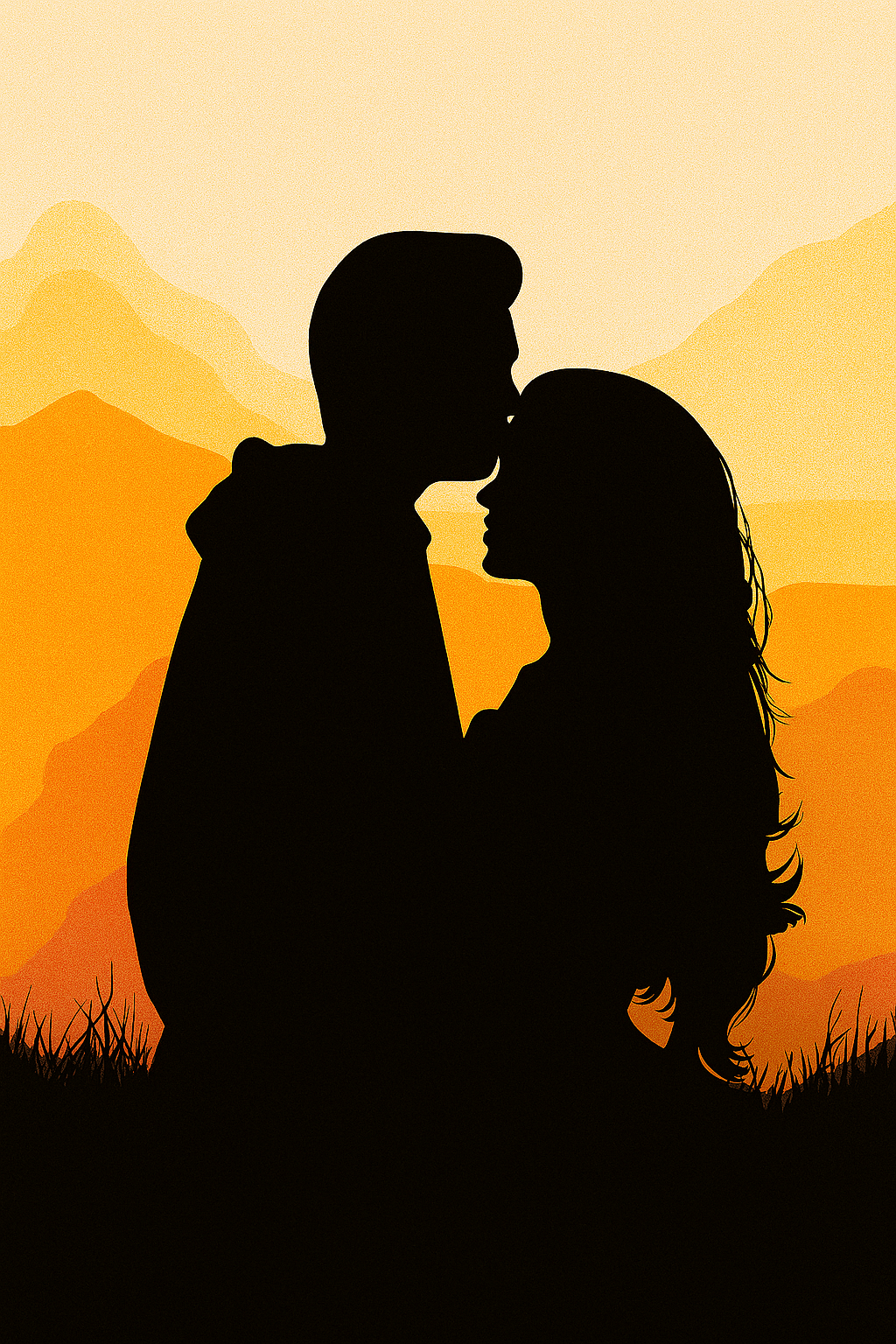 קיט מיני – מארז 6 ציורים זוג רומנטי בשקיעה