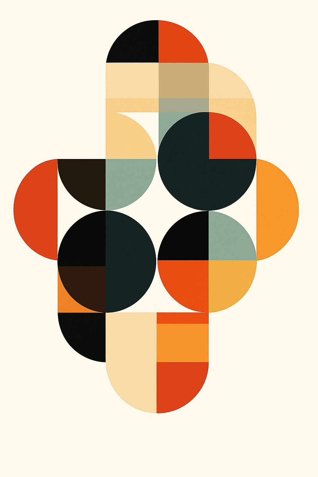 קיט מיני – מארז 6 ציורים אמנות גיאומטרית מודרנית