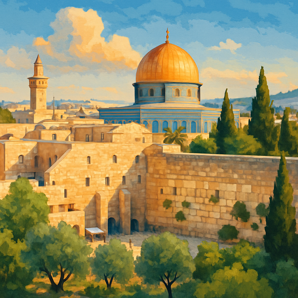 צביעה לפי מספרים – הכותל המערבי